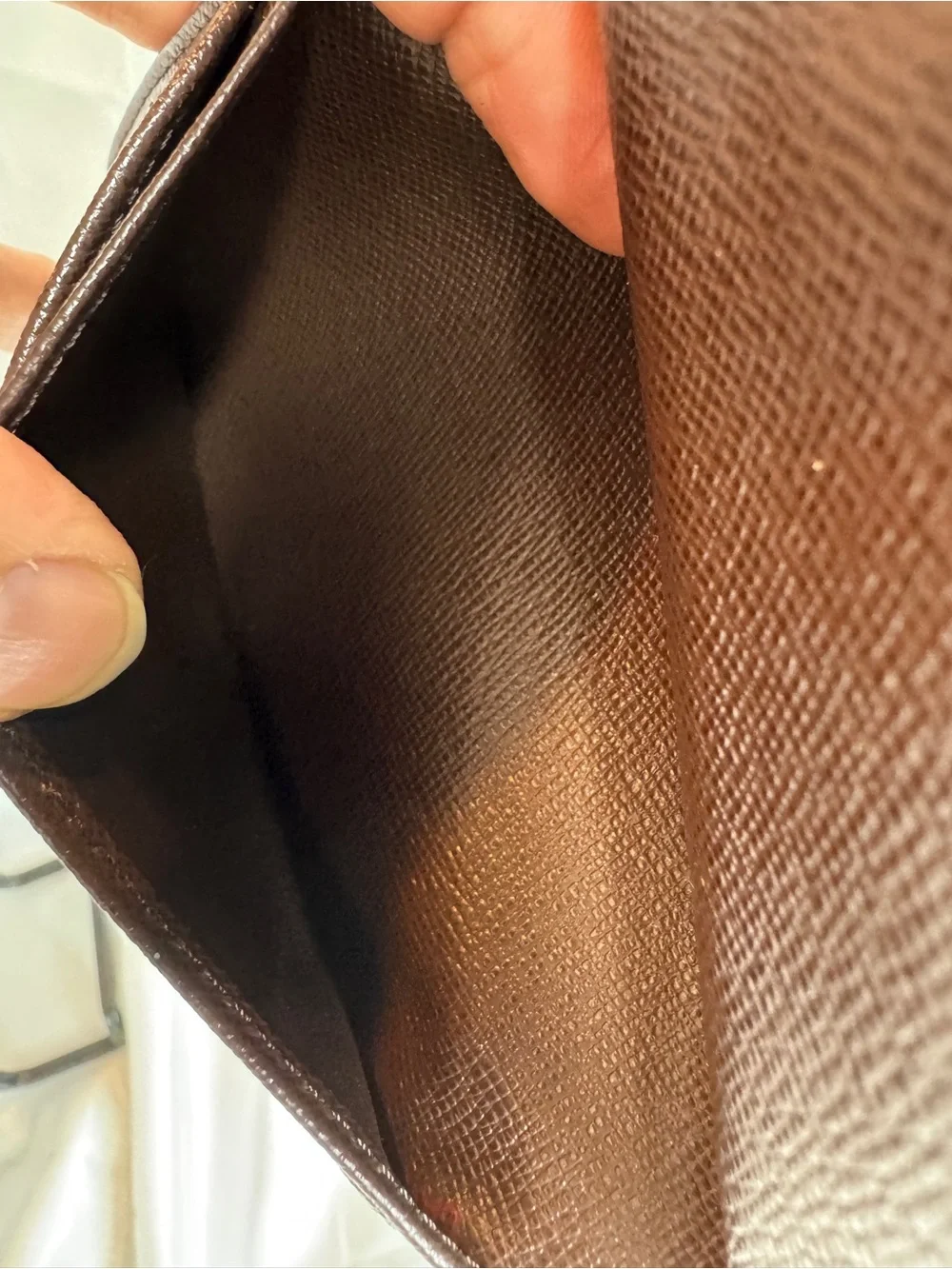 Louis Vuitton Damier Ebene Kisslock Portefeuille Viennois Wallet